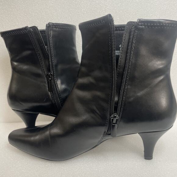 Women's Impo Stretch Size 8 M Noel Black Size-Zip Bootie Soft Memory Foam - Picture 3 of 8